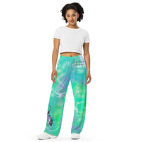 All-over print unisex wide-leg pants