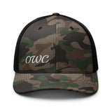 Camouflage trucker hat