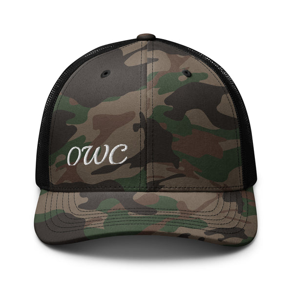 Camouflage trucker hat