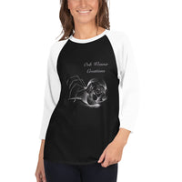 3/4 sleeve raglan shirt