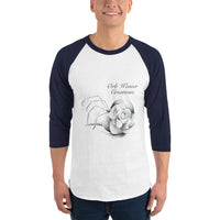 3/4 sleeve raglan shirt