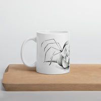 White glossy mug