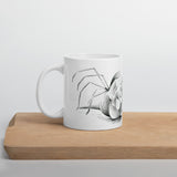White glossy mug