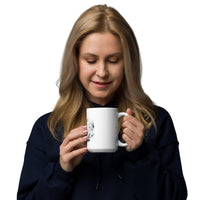 White glossy mug